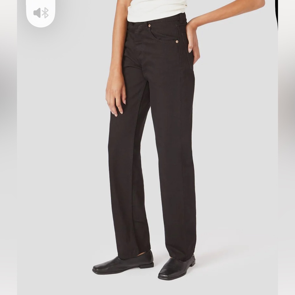Women's Straight-Leg Black Jeans